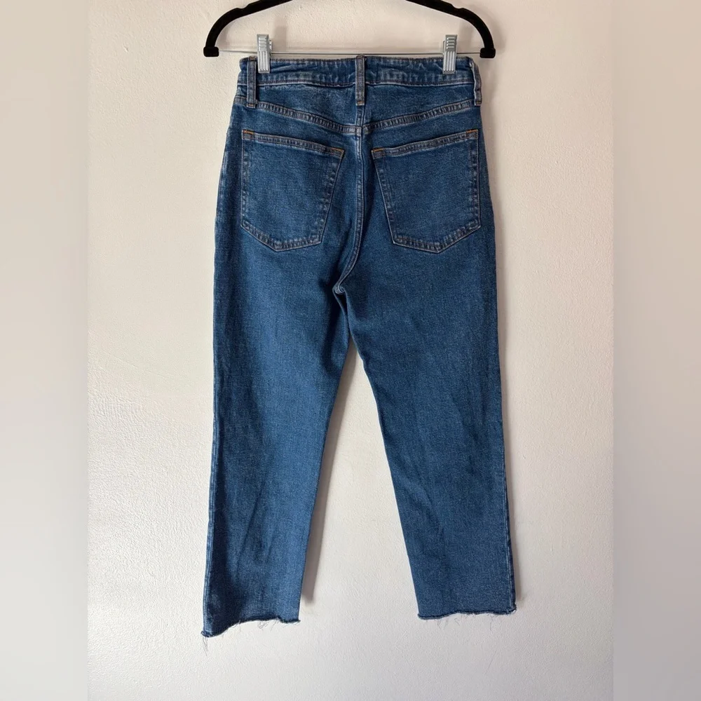 Abercrombie & Fitch Zoe Natural Rise Ankle Straight Medium Wash Jeans Size 28/6R - Picture 6 of 9